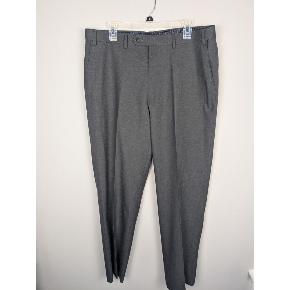 MICHAEL KORS Mens Gray FLAT FRONT Business Casual Dress Pants Slacks 38x32